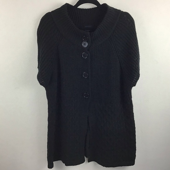 Faded Glory button front short sleeve sweater. Size 1X (16 W) - Picture 1 of 7